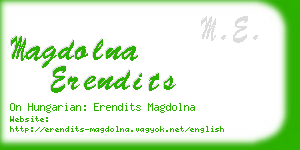 magdolna erendits business card